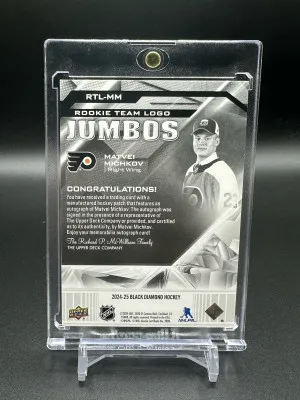 Matvei Michkov Team Logo Jumbos 11/25 back