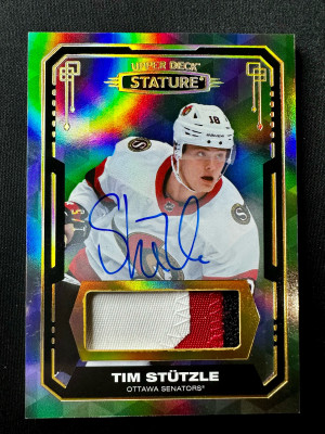 Tim Stutzle Stature Auto Patch Design And Photo Variant /5 front
