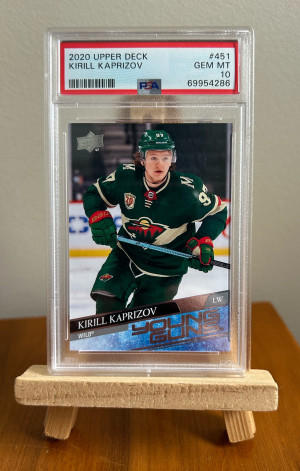 2020-21 Upper Deck Series 2 Kirill Kaprizov Young Guns #451 front