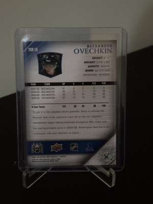 2024-25 Upper Deck Hockey Alexander Ovechkin Young Guns Revisited YGR-13 back