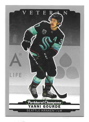 2022-23 Parkhurst Champions Silver #166 Yanni Gourde - Seattle Kraken front