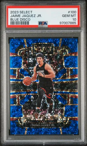 2023 Panini Select Jaime Jaquez Jr. Blue Disco /25 Rookie front