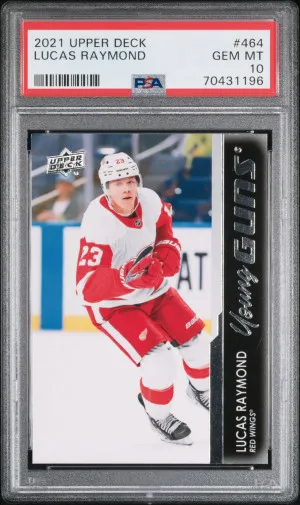 Lucas Raymond Young Guns PSA 10 front