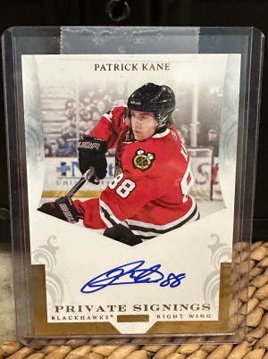 2011 Panini Patrick Kane Private Signings Auto front