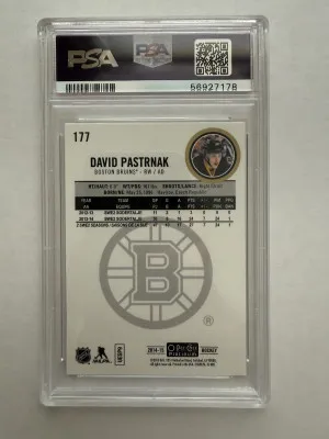 2014 O-Pee-Chee Platinum David Pastrnak PSA 10 Gem Mint back