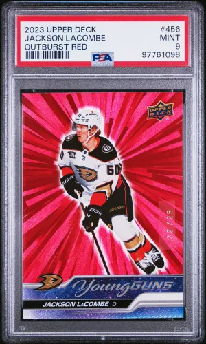 2023 Upper Deck Jackson Lacombe Outburst Red front