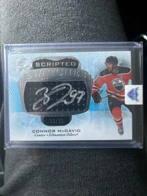 Connor Mcdavid 21-22 The Cup Scripted /35 Swatches front
