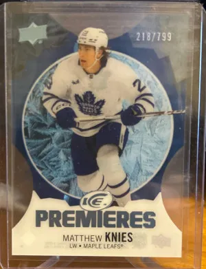 2023-24 Ice Premiers Matthew Knies 218/799 front