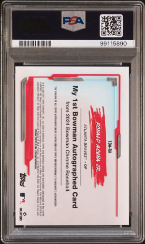 2024 Bowman Chrome My 1St Bowman Autographs Ronald Acuna Jr./99 back