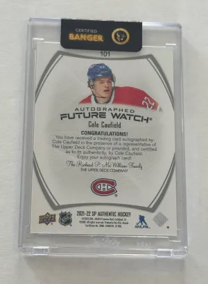Cole Caufield Future Watch Auto back