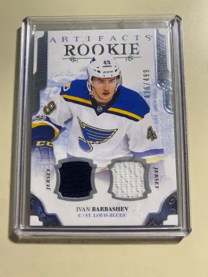 Ivan Barbashev 17-18 Artifacts Rookie Dual Jersey /499 front