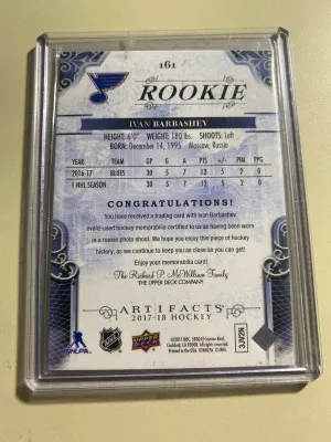 Ivan Barbashev 17-18 Artifacts Rookie Dual Jersey /499 back