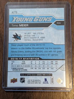 Timo Meier Young Guns back
