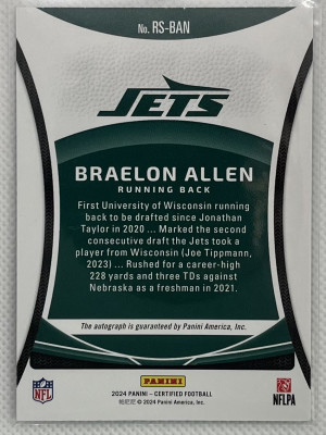 2024 Certified Braelon Allen back