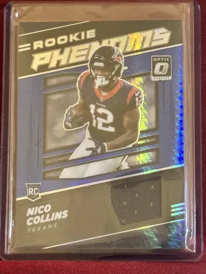 2021 Panini Donruss Optic Nico Collins #RP-30 Rookie Phenoms Blue Hyper front