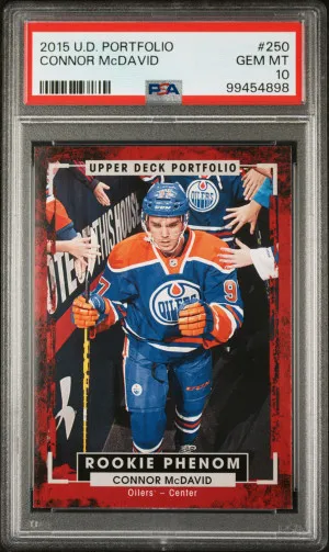2015 Upper Deck Portfolio Connor Mcdavid front