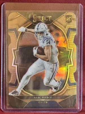 2022 Panini Select Alec Pierce #45 Rookie Copper Die-Cut Concourse Prizm #/149 front