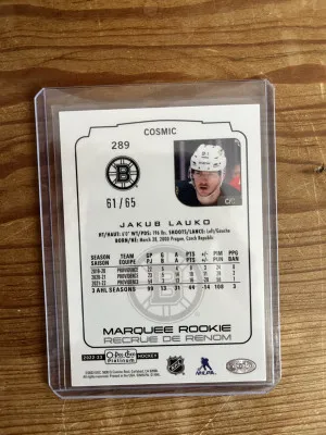 22-23 OPC Platinum Jakob Lauko Cosmic 61/65 back
