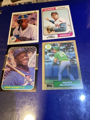 Mark McGuire Kirby Puckett Sandy alomar Ken Griffey Junior front