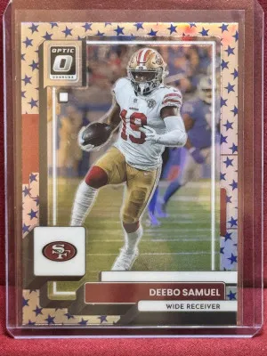 2022 Panini Donruss Optic Deebo Samuel #172 Blue Stars front