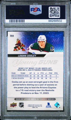 2023 Upper Deck Logan Cooley back