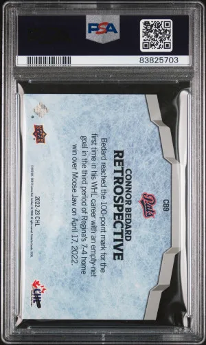 Connor Bedard Canadian Hockey League back