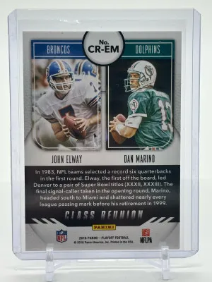2016 Playoff John Elway/Dan Marino Class Reunion 190/199 back