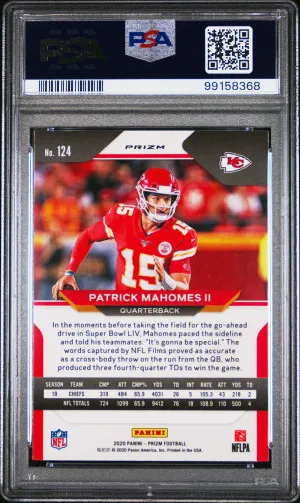 2020 Panini Prizm Patrick Mahomes Ii Disco Prizm back