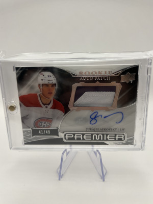 Juraj Slafkovsky Premier Rookie Patch Auto /49 front