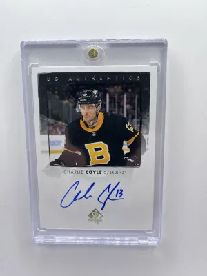 2022-23 SP Authentic UD Authentics Autographs Charlie Coyle Auto front