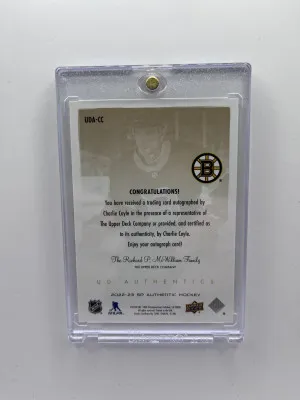 2022-23 SP Authentic UD Authentics Autographs Charlie Coyle Auto back
