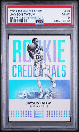 2017 Panini Status Rookie Credentials Jayson Tatum Rookie Credentials front