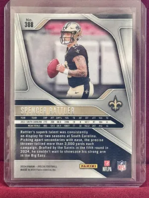 2024 Panini Prizm Spencer Rattler #388 Base RC back