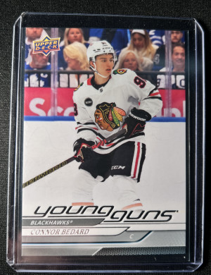 2024-25 Upper Deck Series 1 Young Gun Achievement Tribute Connor Bedard front