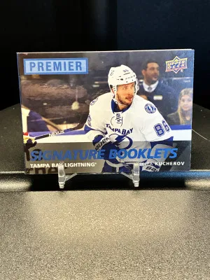 2016 Upper Deck Premier Signature Booklets Nikita Kucherov back