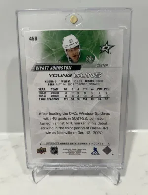 2022-23 Upper Deck Wyatt Johnston Young Guns back