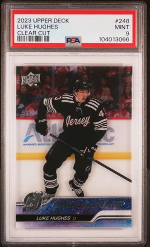 2023 Upper Deck Luke Hughes Clear Cut front