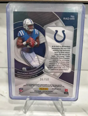 2023 Anthony Richardson Spectra Auto 36/50 back