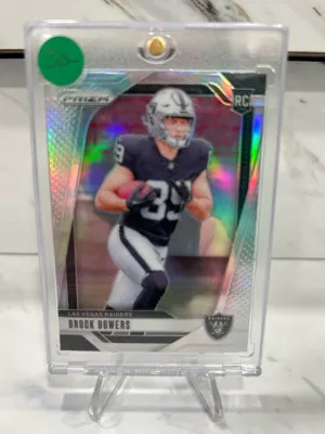 2024 Brock Bowers Prizm Silver front