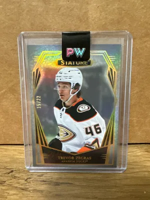 2022-23 Upper Deck Stature Trevor Zegras Photo 📸 Variant SP /22 🔥 #74 Ducks front