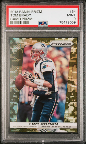 2013 Panini Prizm Tom Brady Camo Prizm front