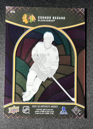 2024-25 UD Artifacts Connor Bedard Antiquity back