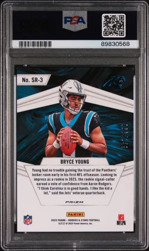 2023 Panini Rookies & Stars Stellar Rookies Bryce Young Stellar Rookies-White back
