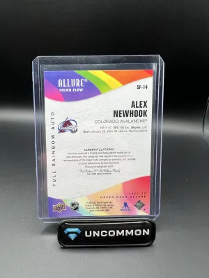 Alex Newhook Allure Full Rainbow Auto back