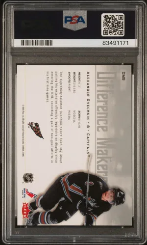 2005 Ultra Difference Makers Alexander Ovechkin Difference Makers back