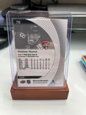 2023-24 Upper Deck Allure Matthew Tkachuk #76 Confetti back