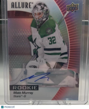 2023-24 Upper Deck Allure Matt Murray Rainbow Red Autographs Rookie Auto front