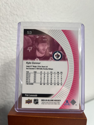 2023-24 Upper Deck Allure Kyle Connor #53 Pink Lemonade back