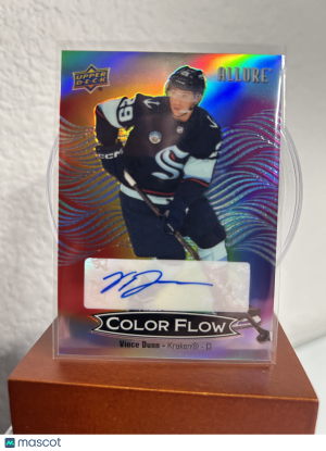 2024-25 Upper Deck Allure Vince Dunn #CFA-VD Full Rainbow Auto front