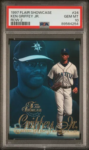 1997 Flair Showcase Ken Griffey Jr. Row 2 front